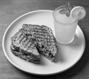 Grilled Veg Sandwich + Lemon Juice [Juices]