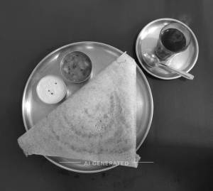 Dosa Roast + 1 Black Tea (Serves Only1)