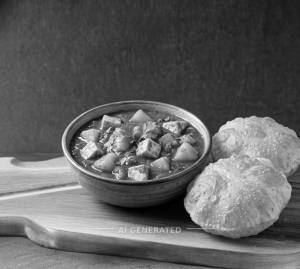 Aloo Paneer + Puri (2 pieces)