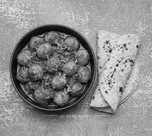 Aloo Dum + Tawa Roti (2 pieces)