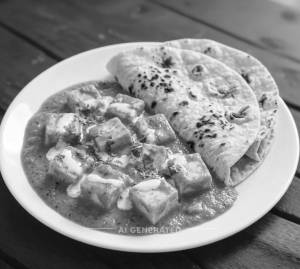 Butter Paneer Masala + Tawa Roti (2 pieces)