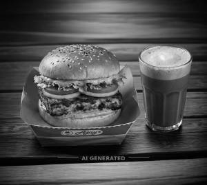 Tandoori Burger + Classic Cold Coffee