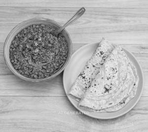 Soya Keema Gravy + 2 Rumali Roti