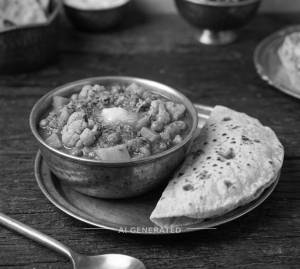 Veg Curry + Chapati (1 Piece)