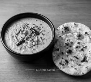 Dal Fry + Tandoori Roti (2 pieces)