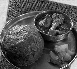 Ragi Sangati With Kodi Koora