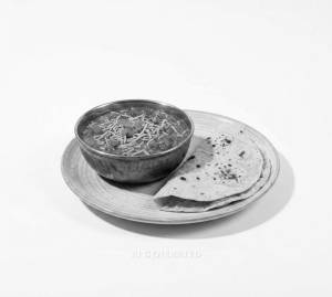 Sev Tamatar + Tawa roti plain (2 pieces)