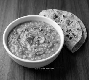 Dal Fry + Tandoori Roti (2 pieces)