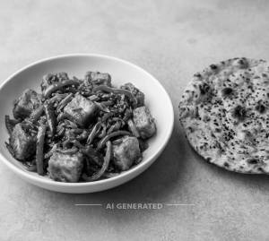Cheese Chilli + Missi Roti (1 piece)