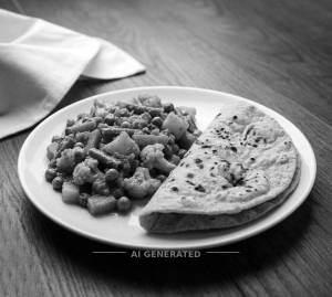 Mixed Veg. + Roti (1 Piece)