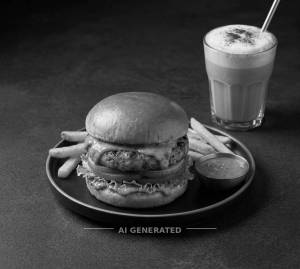 Peri peri burger + Classic cold coffee