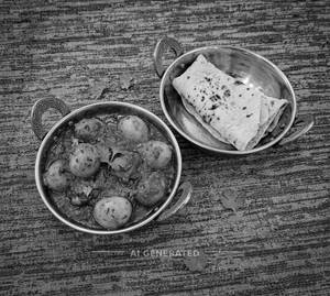 Aloo Dum + Tawa Roti (1 Piece)