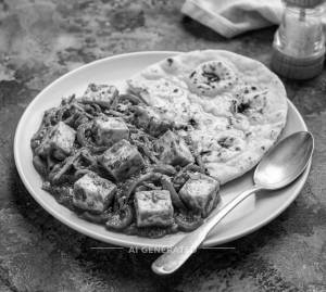 Paneer Tawa + Tandoori Roti (1 piece)