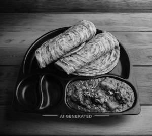 Chicken Curry + Lachha Paratha 2pis