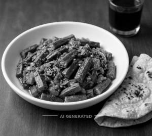 Bhindi Masala + Tawa Roti (2 Pieces)