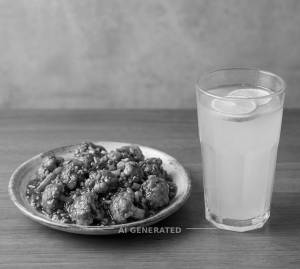 Gobi Manchurian + Fresh Lime Juice