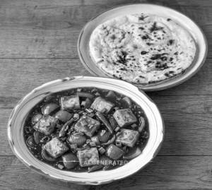 Paneer Chilli Gravy + Plain Tandoori Roti (1 piece)