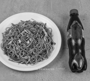 Veg Chowmein + Cold Drinks 300 Ml