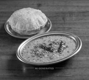 Dal Fry + Poori [1 Piece]