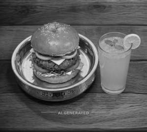Ramanand Special Burger + Limbu Sharbat