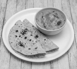 Yellow Dal + Tawa Roti (2 Pieces)