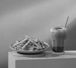 Masala French Fries + Cold Coffee