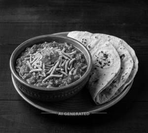 Sev tamatar + Plan roti (2 pieces)