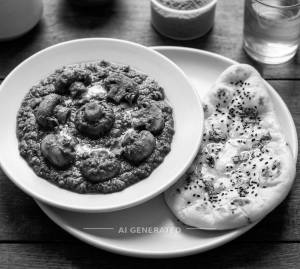 Mushroom masala + Butter Kulcha (1 piece)