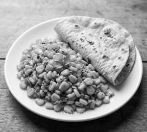 Masala Corn + Chapati (2 pieces)