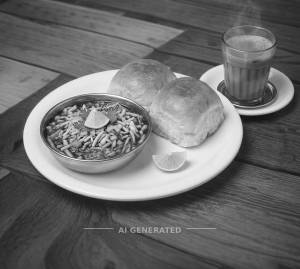 Misal Pav + Special Chai [Tea]