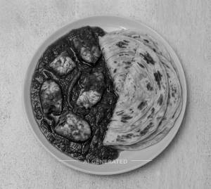 Fish Curry + Parota 2Pc
