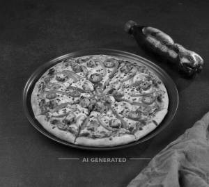 Roasted Chicken Pizza + Cold Drink