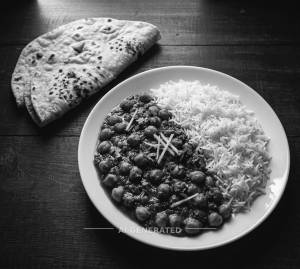 Chole Chawal + 4 Tawa Roti