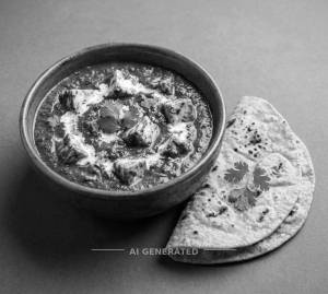Palak Paneer + Tawa Roti (2 pieces)