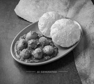 Aloo Dum + Luchi (2 Pieces)