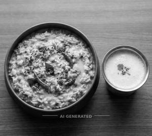 Kadhi Khichdi + Buttermilk
