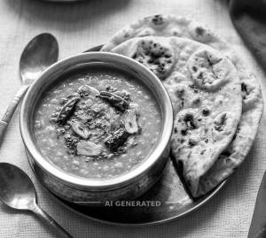 Dal Tadka + Tandoori Roti (2 pieces)