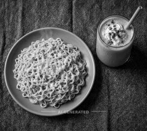 Cheese Maggi + Cold Coffee