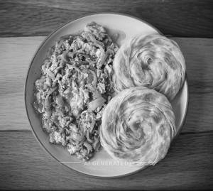 Egg Kalakki Onion + Bun Parotta (2 Pieces)