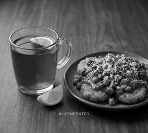 Chole Tikki Chaat + Red Tea