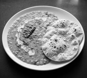 Dal Fry + Plain Roti (2 pieces)