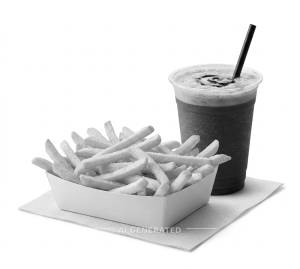 French Fries + Cold Coffee