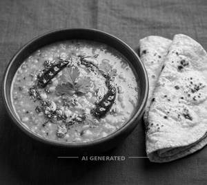 Dal Tadka + Plain Roti (2 Pieces)