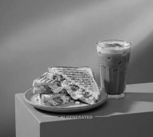 Mushroom Corn Cheese Grill + Cold Coffee