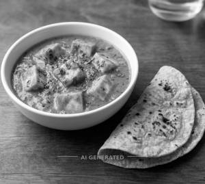 Paneer Masala + Tawa Roti (2 pieces)