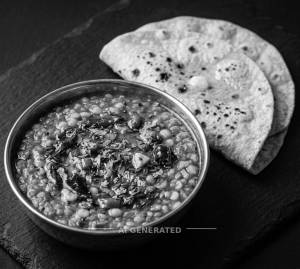 Dal Tadka + Plain Tawa Roti (2 pieces)