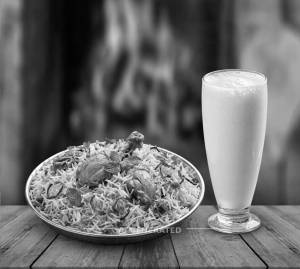 Chicken Biryani + Sweet Lassi (Sugar Lassi)