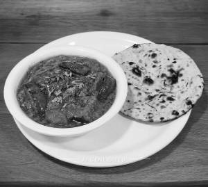Baingan Masala + Tandoori Roti (1 piece)