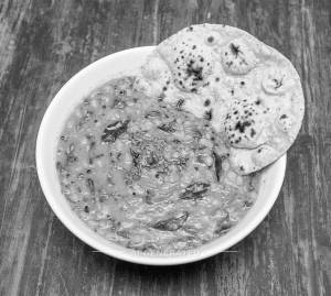 Dal Fry + Plain Roti (2 pieces)
