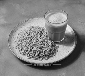 Plain Maggi + Cold Cofee
